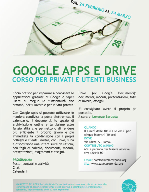 Corso google apps e drive