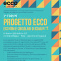 1° FORUM PROGETTO ECCO - ECONOMIE CIRCOLARI DI COMUNITÀ 19 dicembre 2019